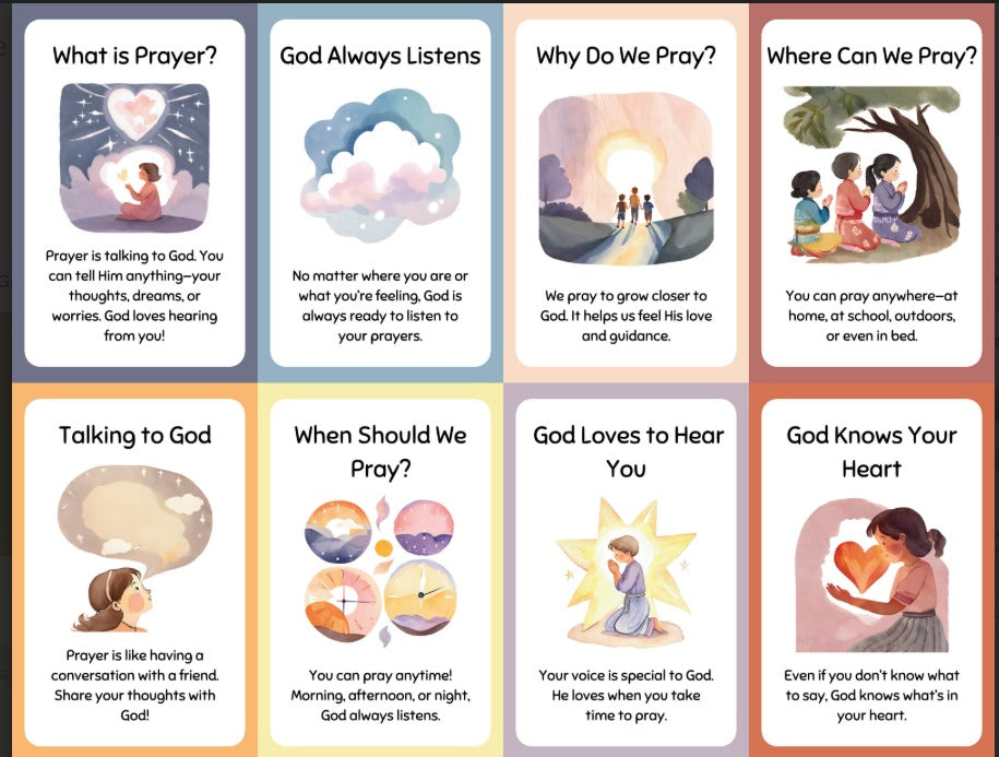How to Pray Cards FREE