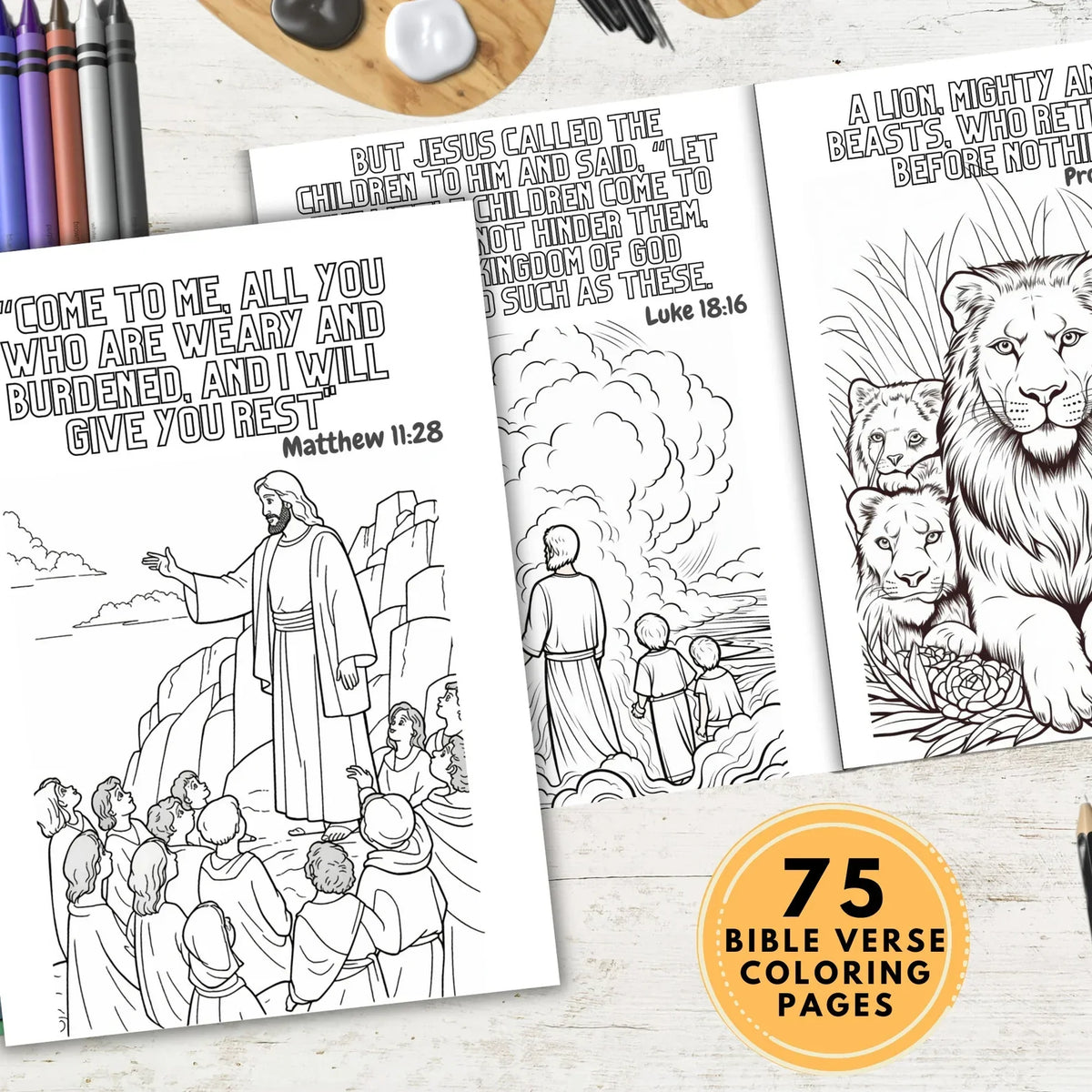 75 Bible Verse Coloring Pages