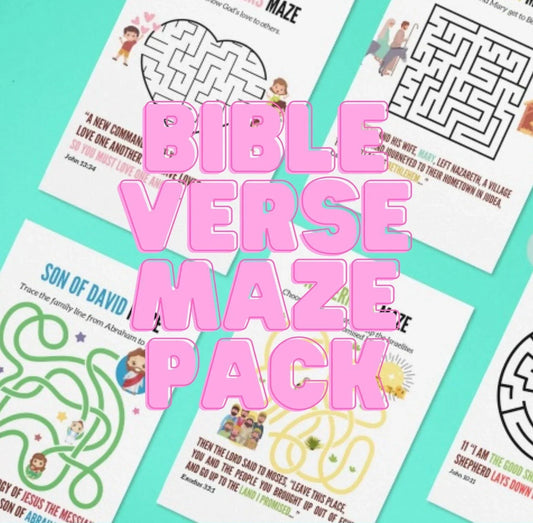 Bible Verse Mazes FREE